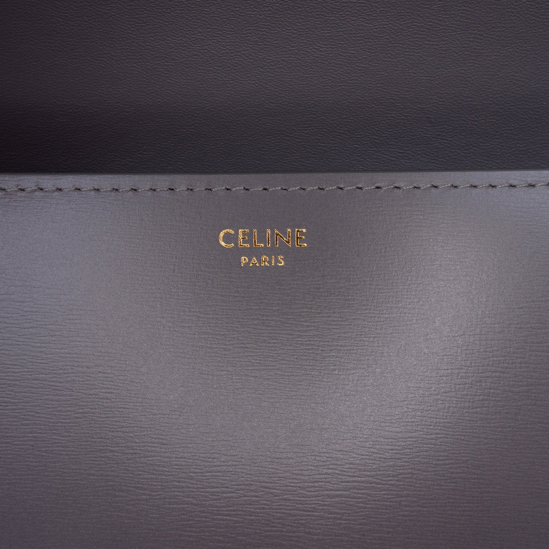 Celine Teen brillant Cuir de veau Triomphe Sac porté croisé