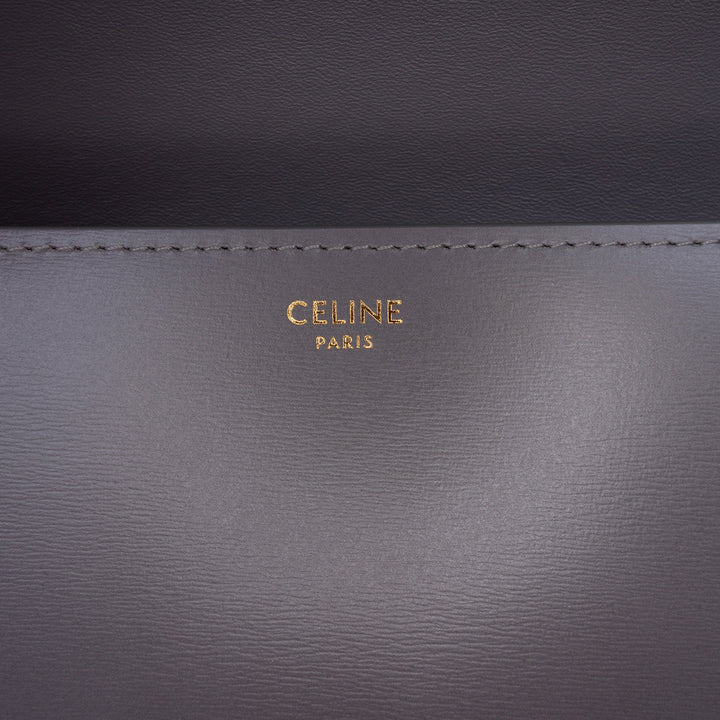 Celine Teen brillant Cuir de veau Triomphe Sac porté croisé