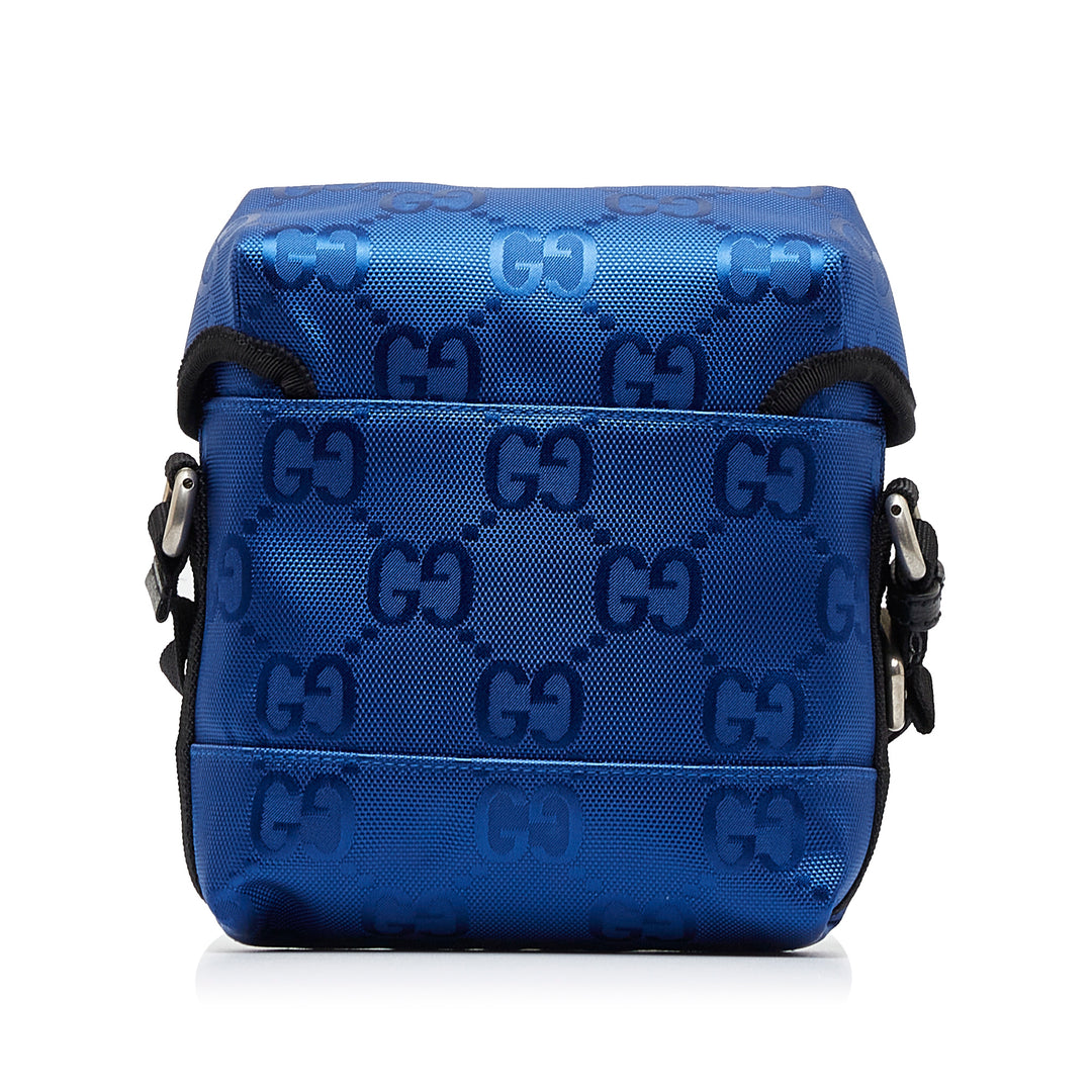 GG Econyl Off The Grid Messenger Bag Blue - Gaby Paris