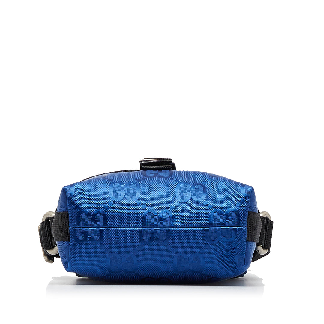 GG Econyl Off The Grid Messenger Bag Blue - Gaby Paris