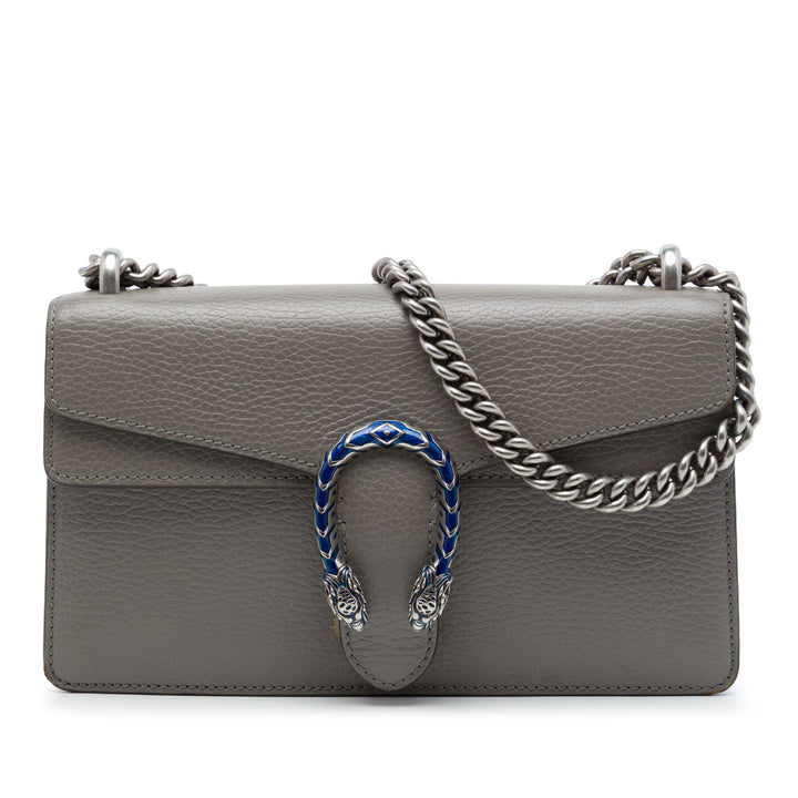 Gucci Sac bandoulière Dionysus Moyen Cuir de veau Gris – vue principale – GABY PARIS
