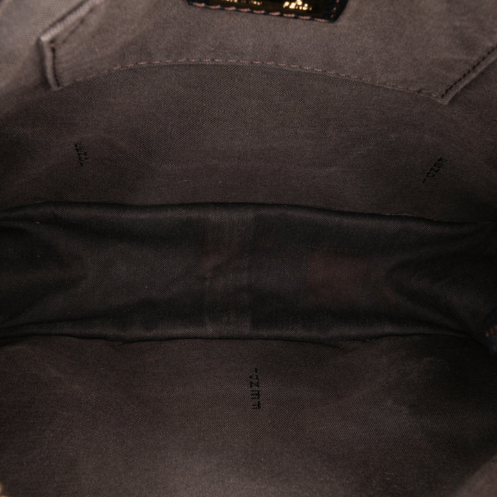 Fendi Small Zucchino Toile F Charm Sac porté croisé Marron – GABY PARIS Authentique