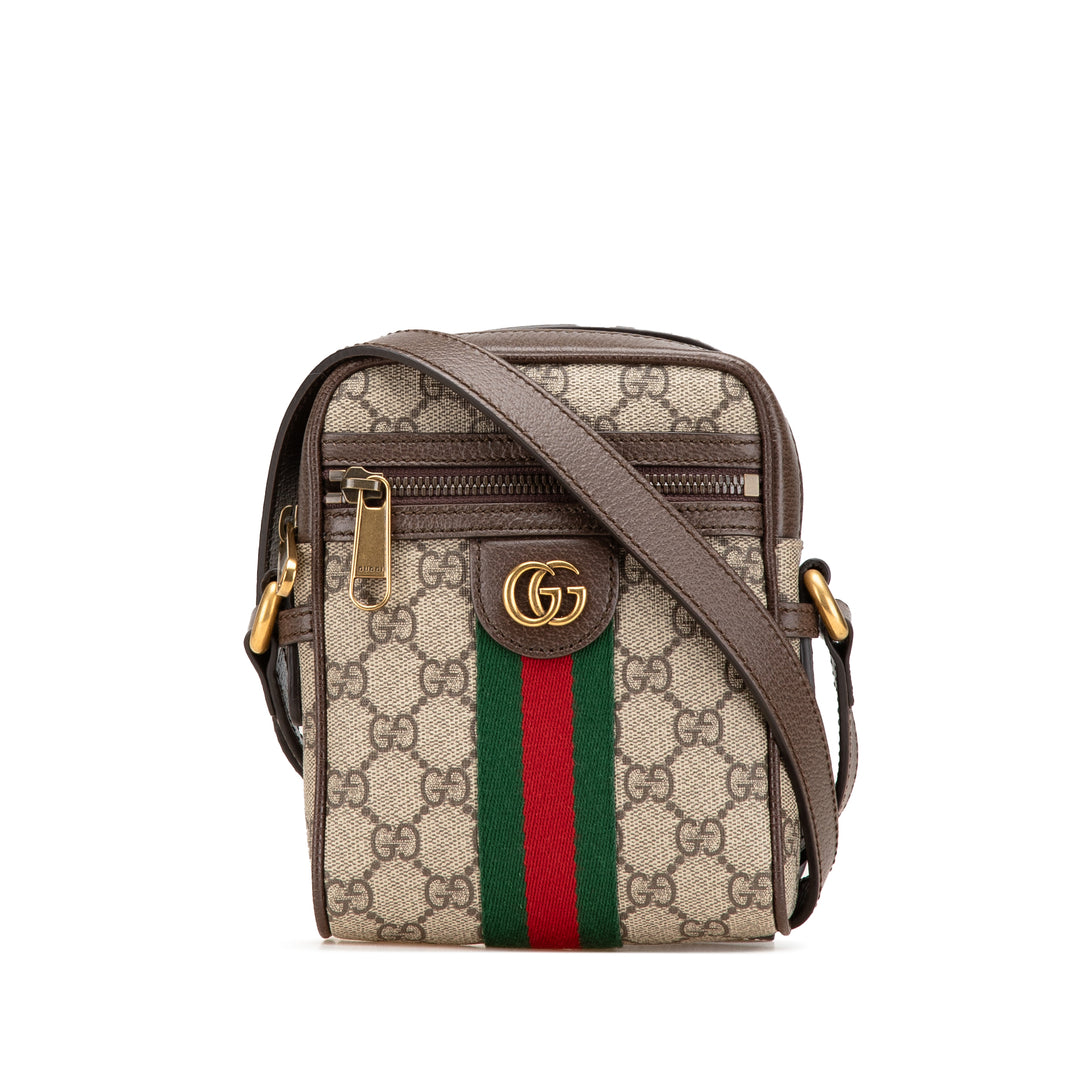 Mini GG Supreme Ophidia Crossbody Brown - Gaby Paris