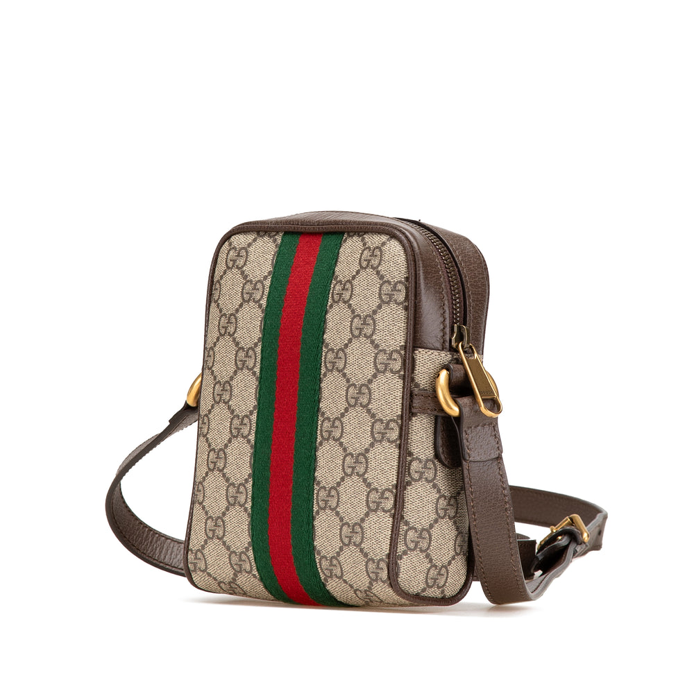 Mini GG Supreme Ophidia Crossbody Brown - Gaby Paris