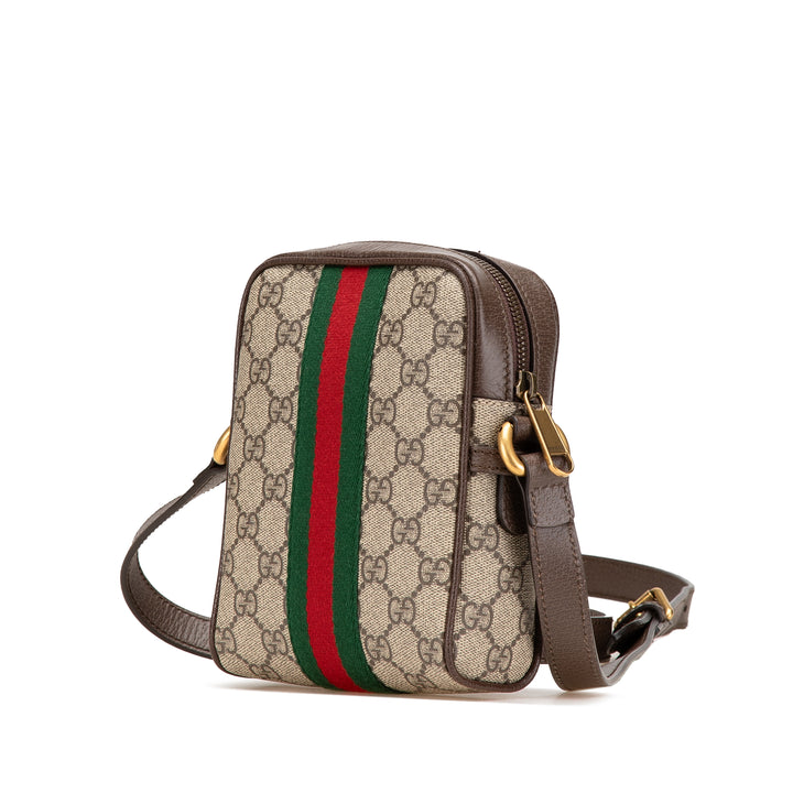 Mini GG Supreme Ophidia Crossbody Brown - Gaby Paris