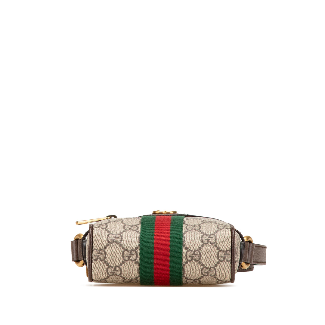 Mini GG Supreme Ophidia Crossbody Brown - Gaby Paris