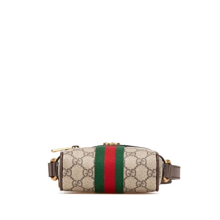 Mini GG Supreme Ophidia Crossbody Brown - Gaby Paris