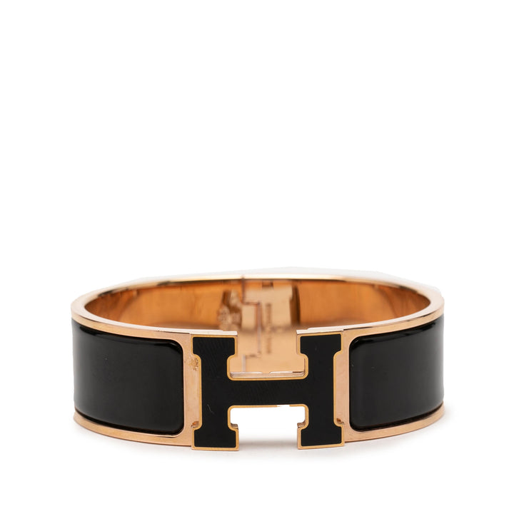 Hermès Wide Émail Clic Clac H Bracelet GM