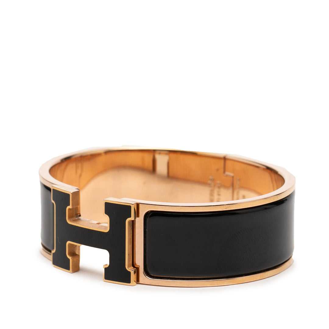 Hermès Wide Émail Clic Clac H Bracelet GM