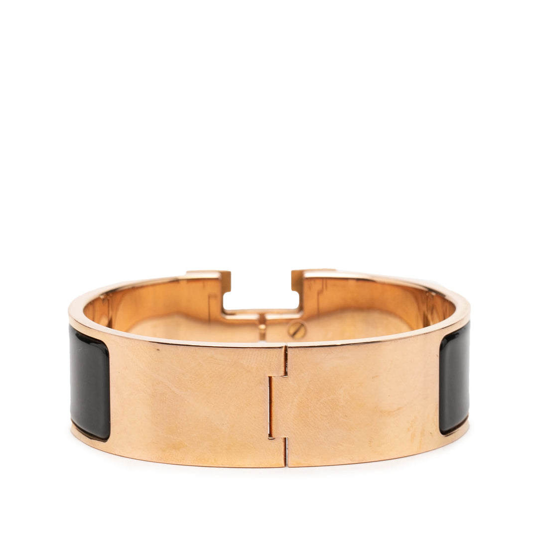 Hermès Wide Émail Clic Clac H Bracelet GM