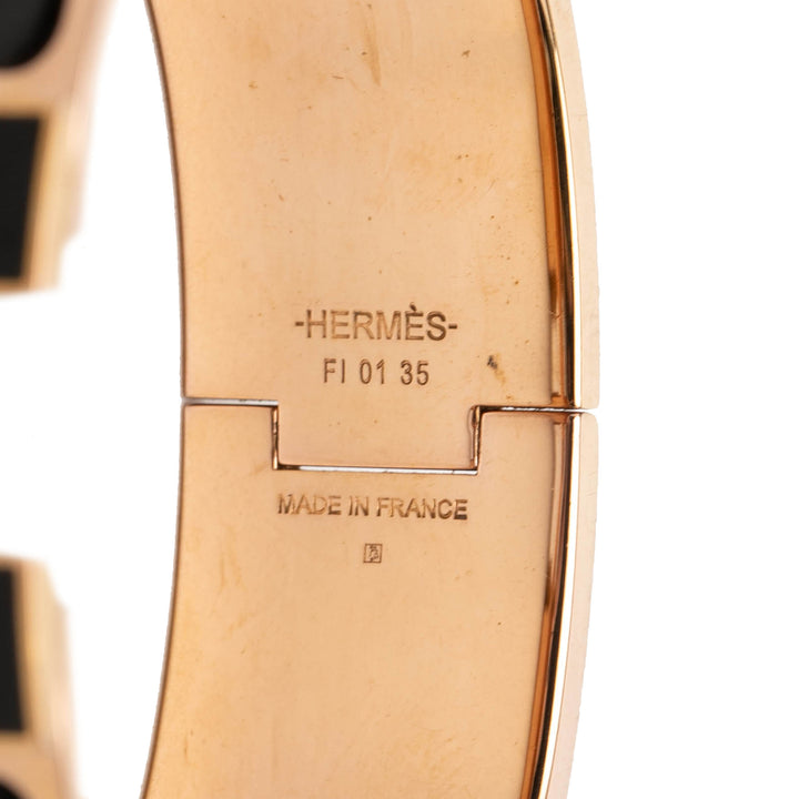 Hermès Wide Émail Clic Clac H Bracelet GM