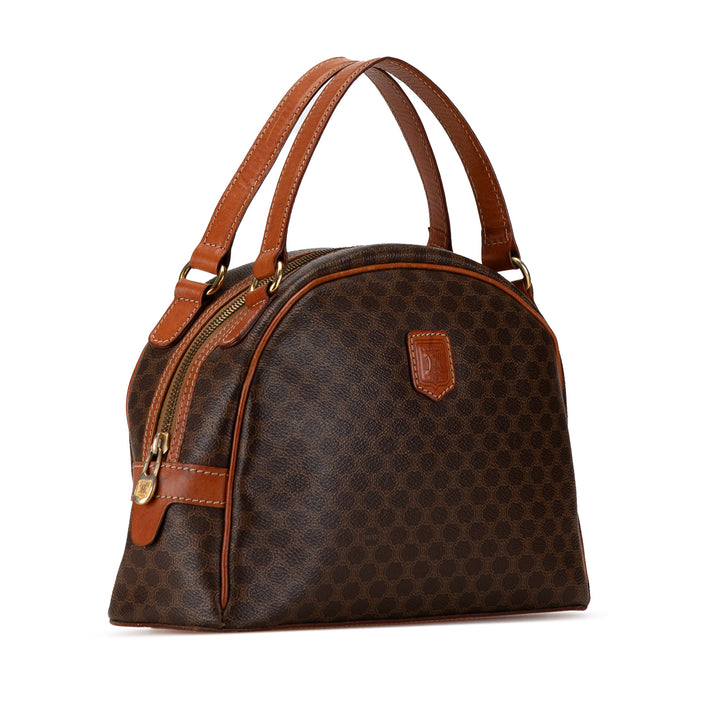 Celine Macadam Dome Handbag Brown - GABY PARIS