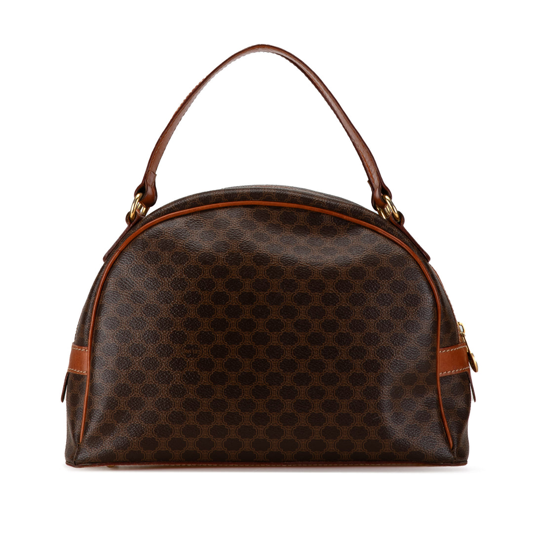 Celine Macadam Dome Handbag Brown - GABY PARIS