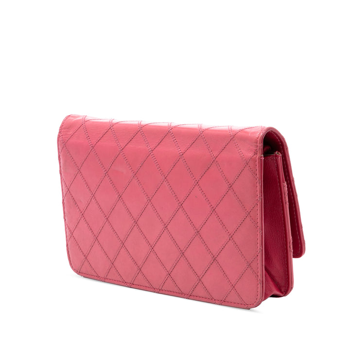 Chanel CC Wild Stitch Wallet on Chain Cuir d'agneau
