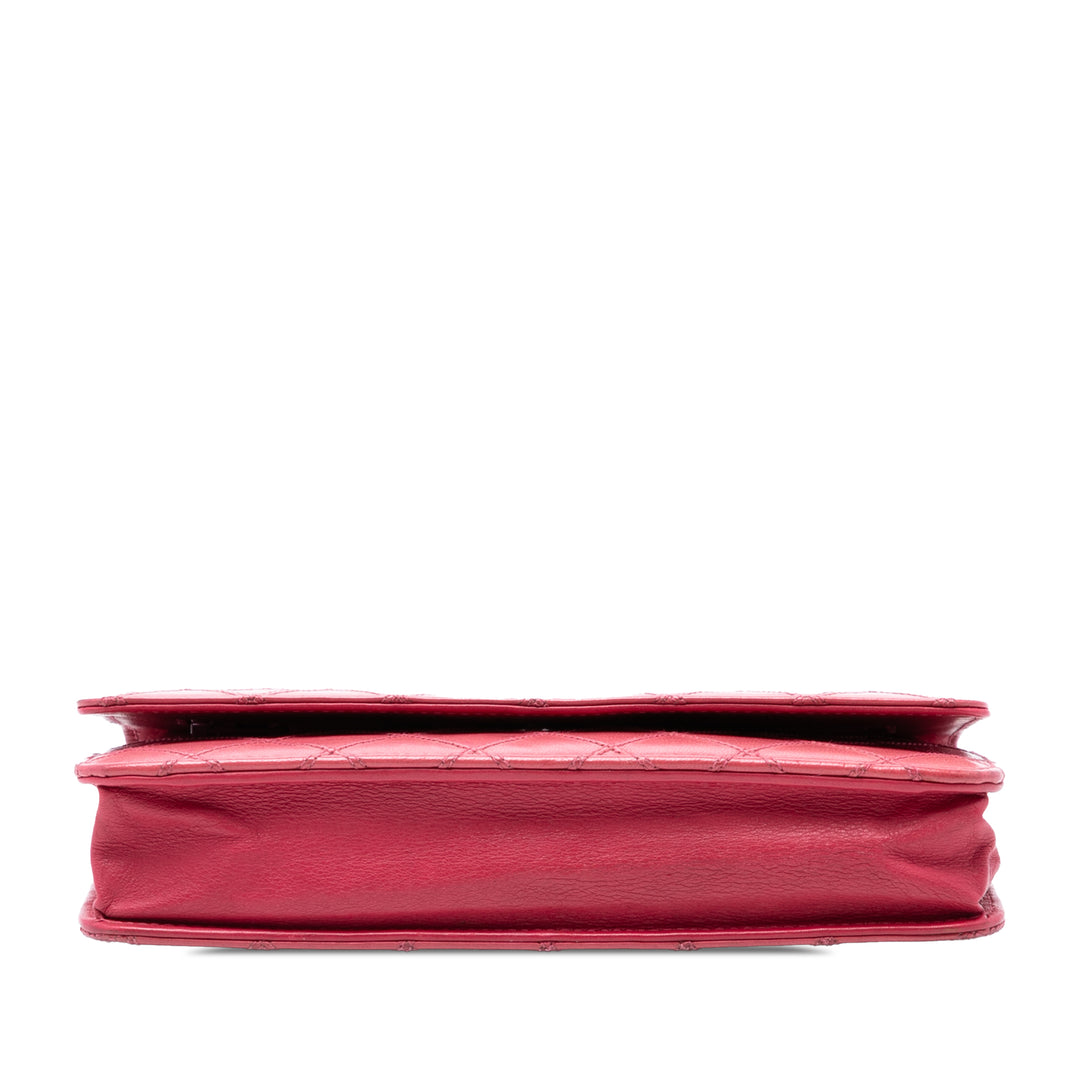 Chanel CC Wild Stitch Wallet on Chain Cuir d'agneau