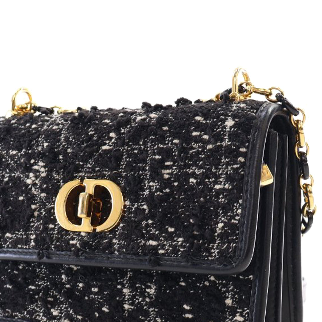 Dior Mini Tweed Macrocannage Miss Caro Bag Noir – GABY PARIS Authentique