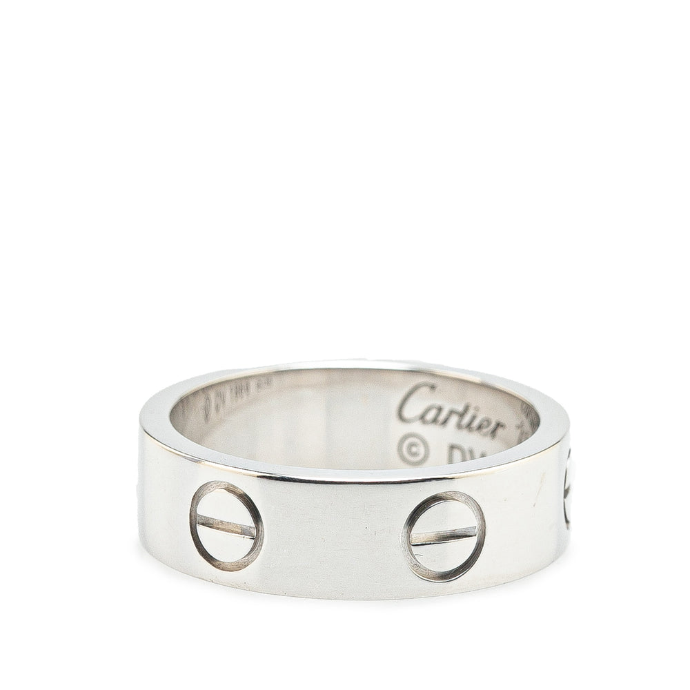 18K White Gold Mini Love Ring Silver - Gaby Paris