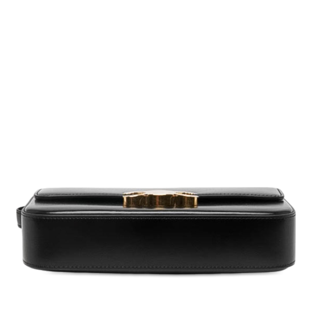 Celine brillant Triomphe Claude Sac Cuir de veau Noir – vue 3 – GABY PARIS