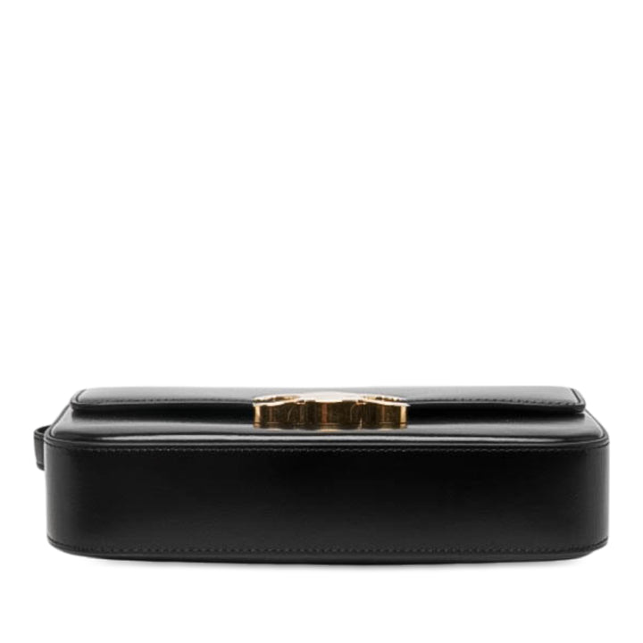 Celine brillant Triomphe Claude Sac Cuir de veau Noir – vue 3 – GABY PARIS