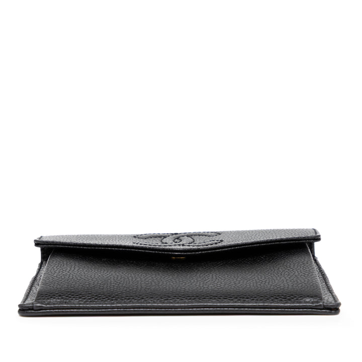 Chanel CC Caviar Envelope Wallet Noir
