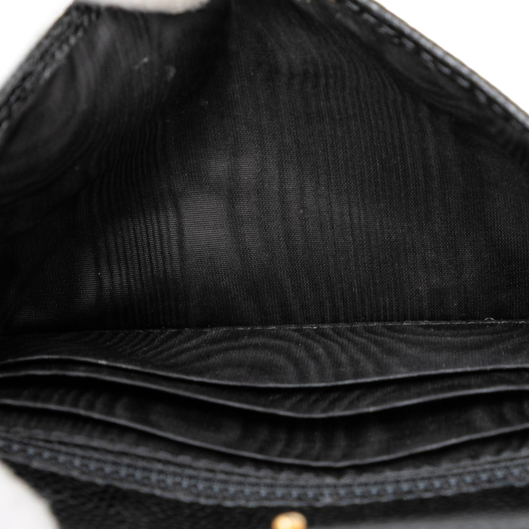 Chanel CC Caviar Envelope Wallet Noir