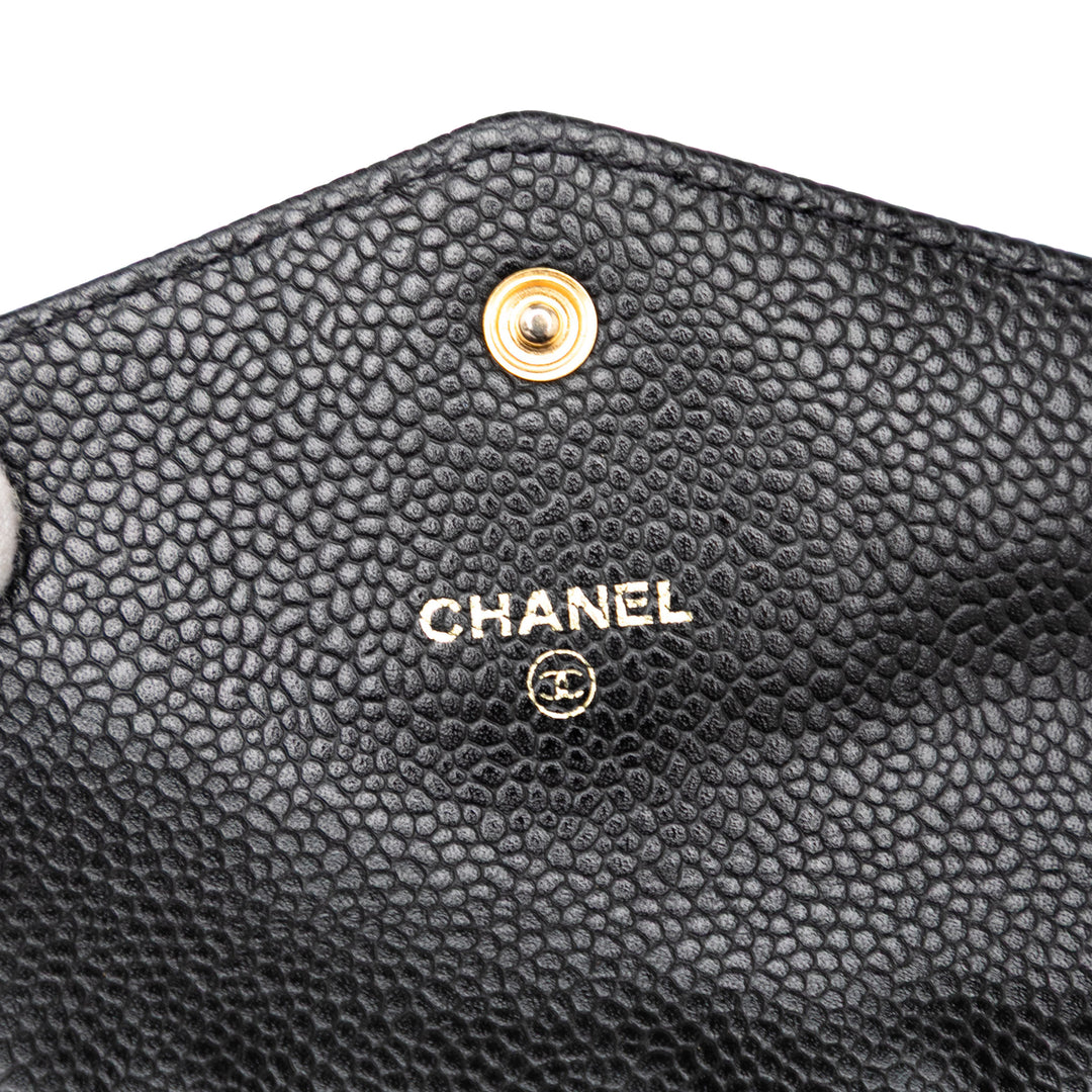 Chanel CC Caviar Envelope Wallet Noir