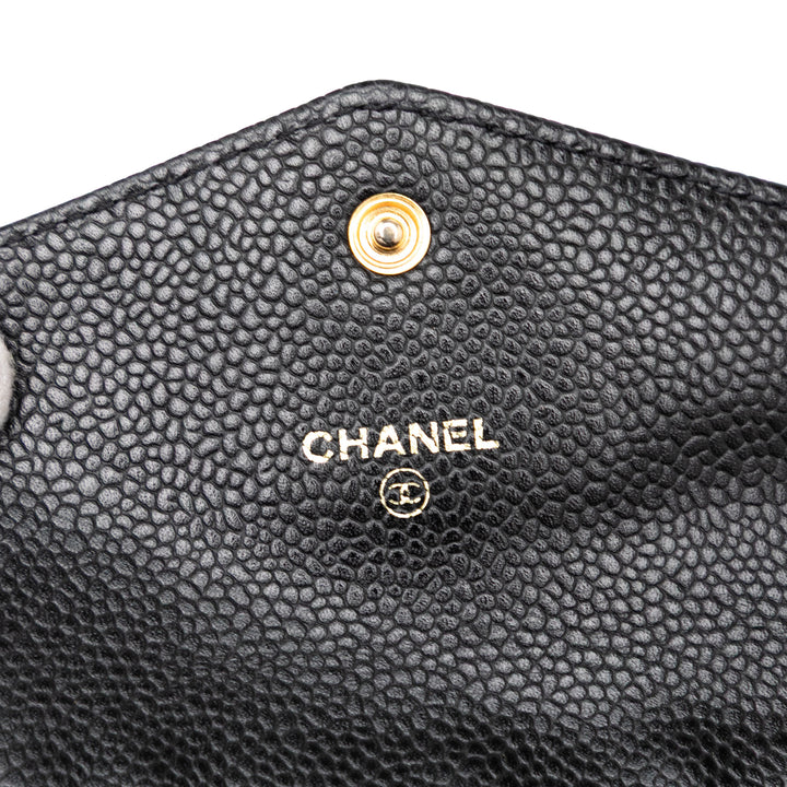 Chanel CC Caviar Envelope Wallet Noir