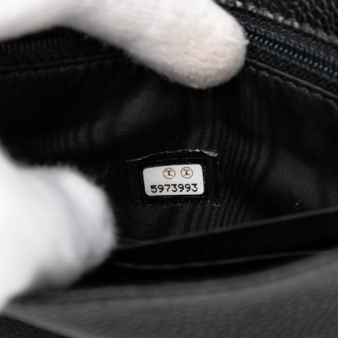 Chanel CC Caviar Envelope Wallet Noir