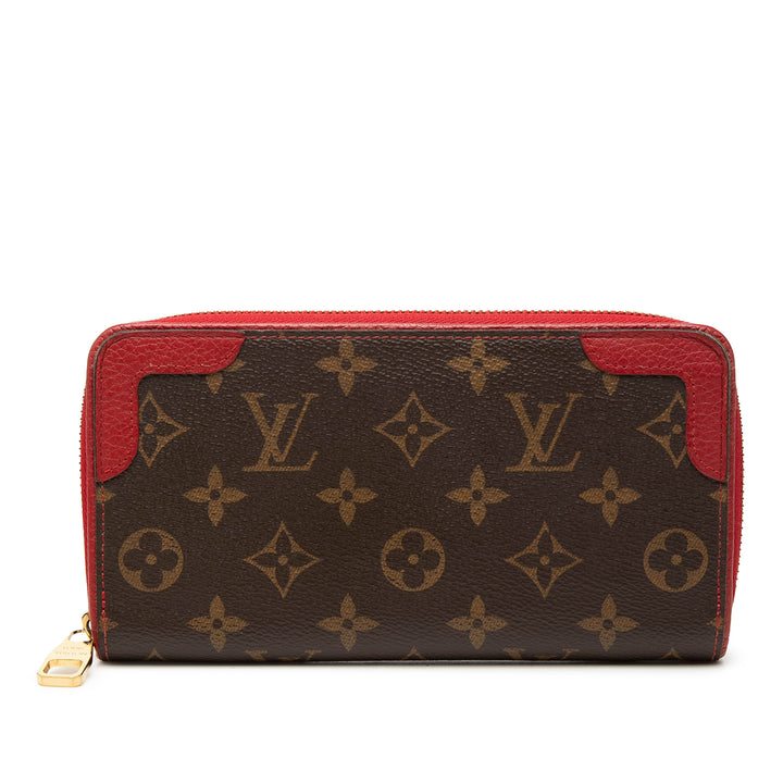 Louis Vuitton Monogram Retiro Zippy Portefeuille