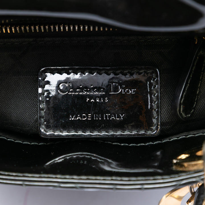 Dior Mini Cuir verni Cannage Lady Dior