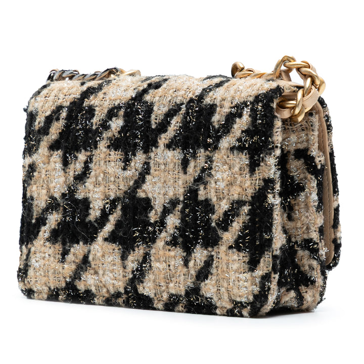 Chanel Houndstooth Tweed 19 Wallet On Chain Marron – GABY PARIS Authentique