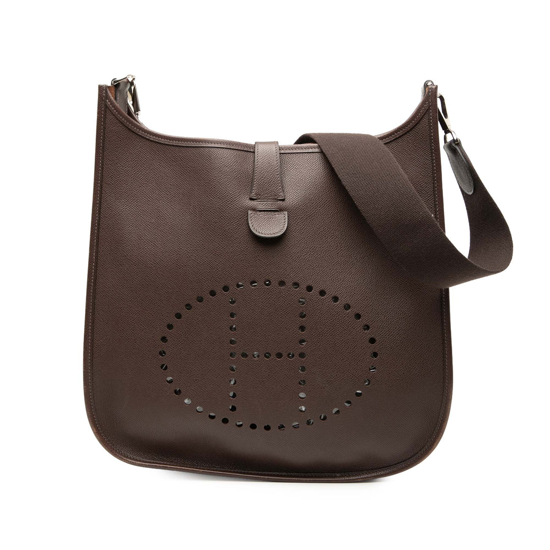 Hermès Epsom Evelyne II GM Marron – GABY PARIS Authentique