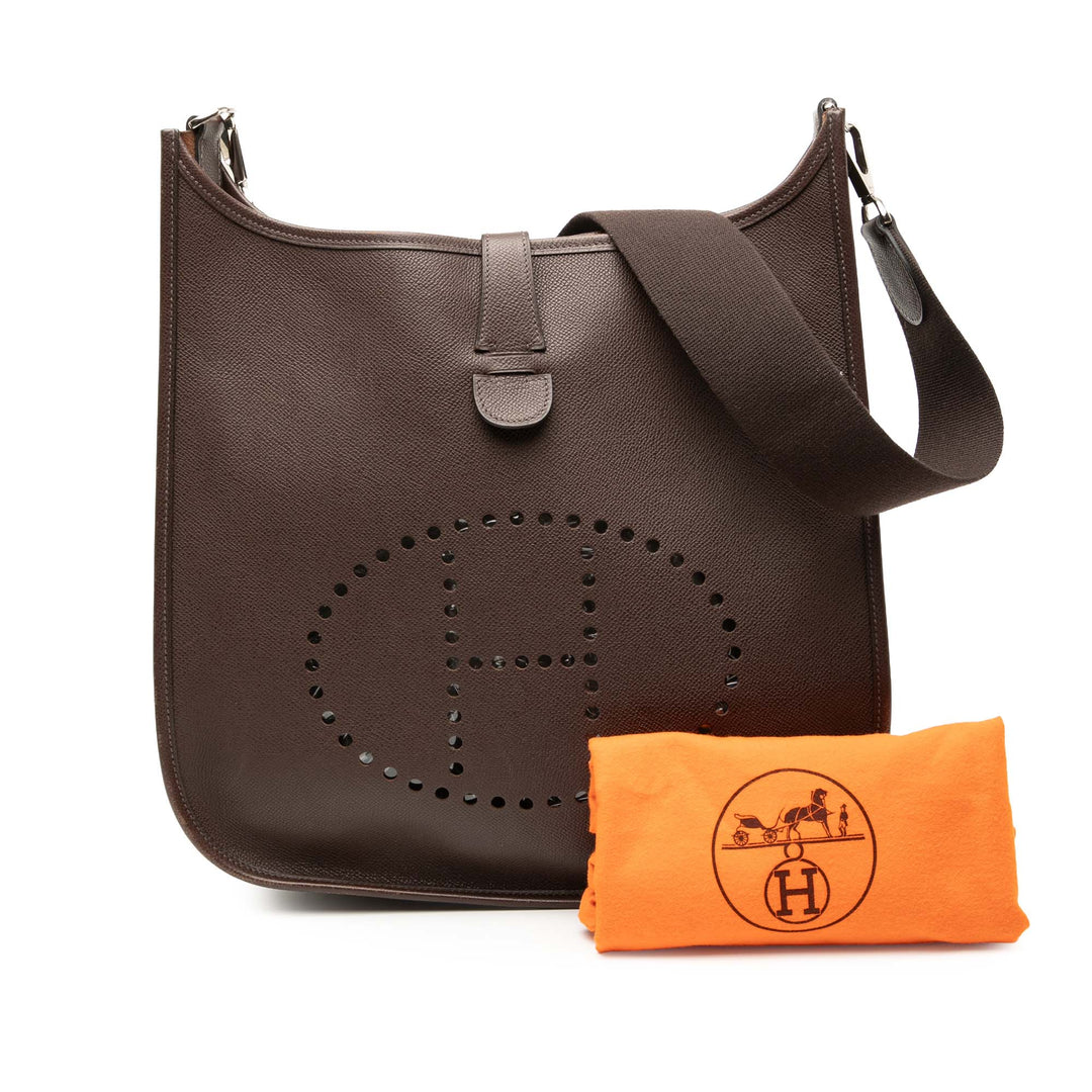 Hermès Epsom Evelyne II GM Marron – GABY PARIS Authentique