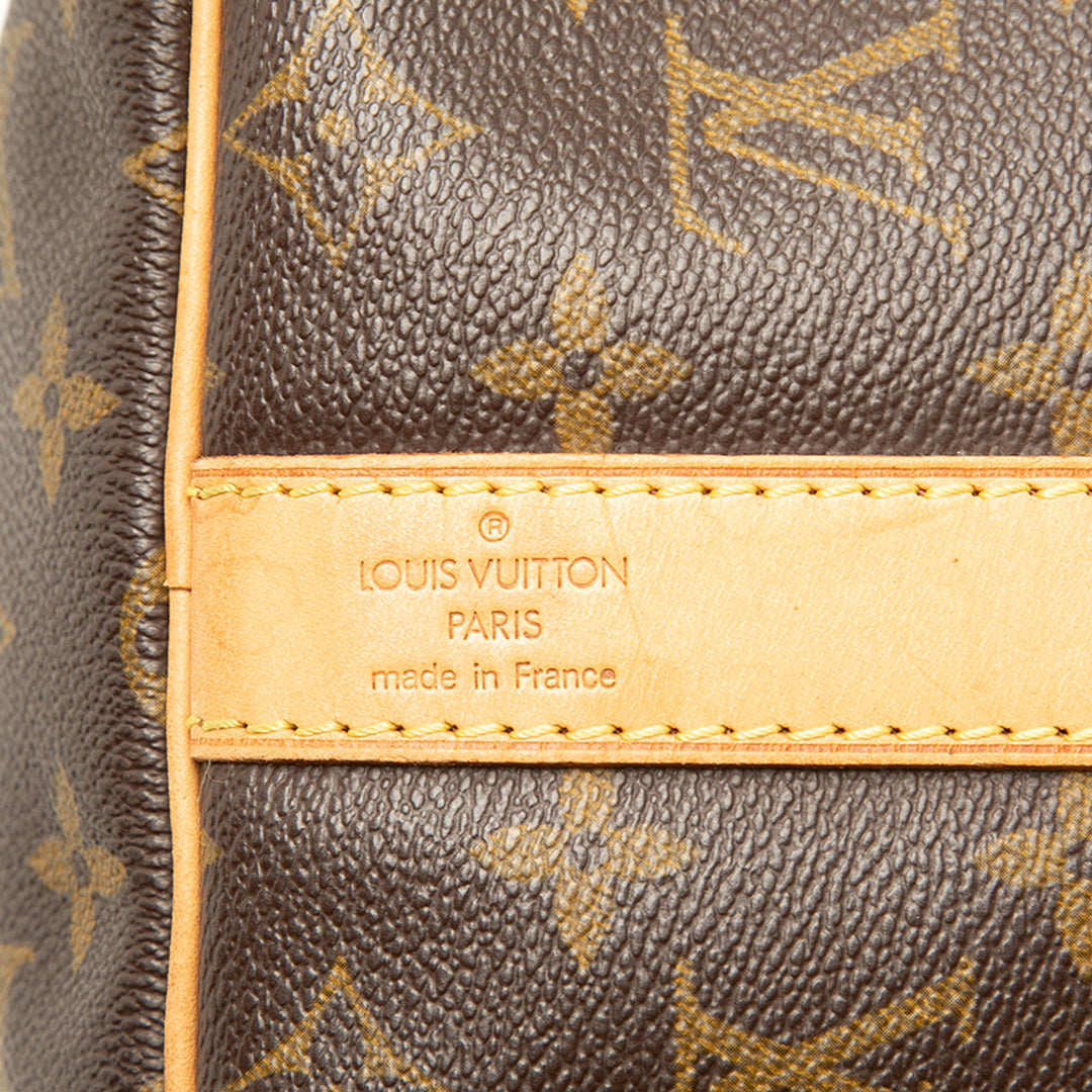 Louis Vuitton Sac de voyage Keepall Bandouliere 45 Monogram Marron – vue 5 – GABY PARIS