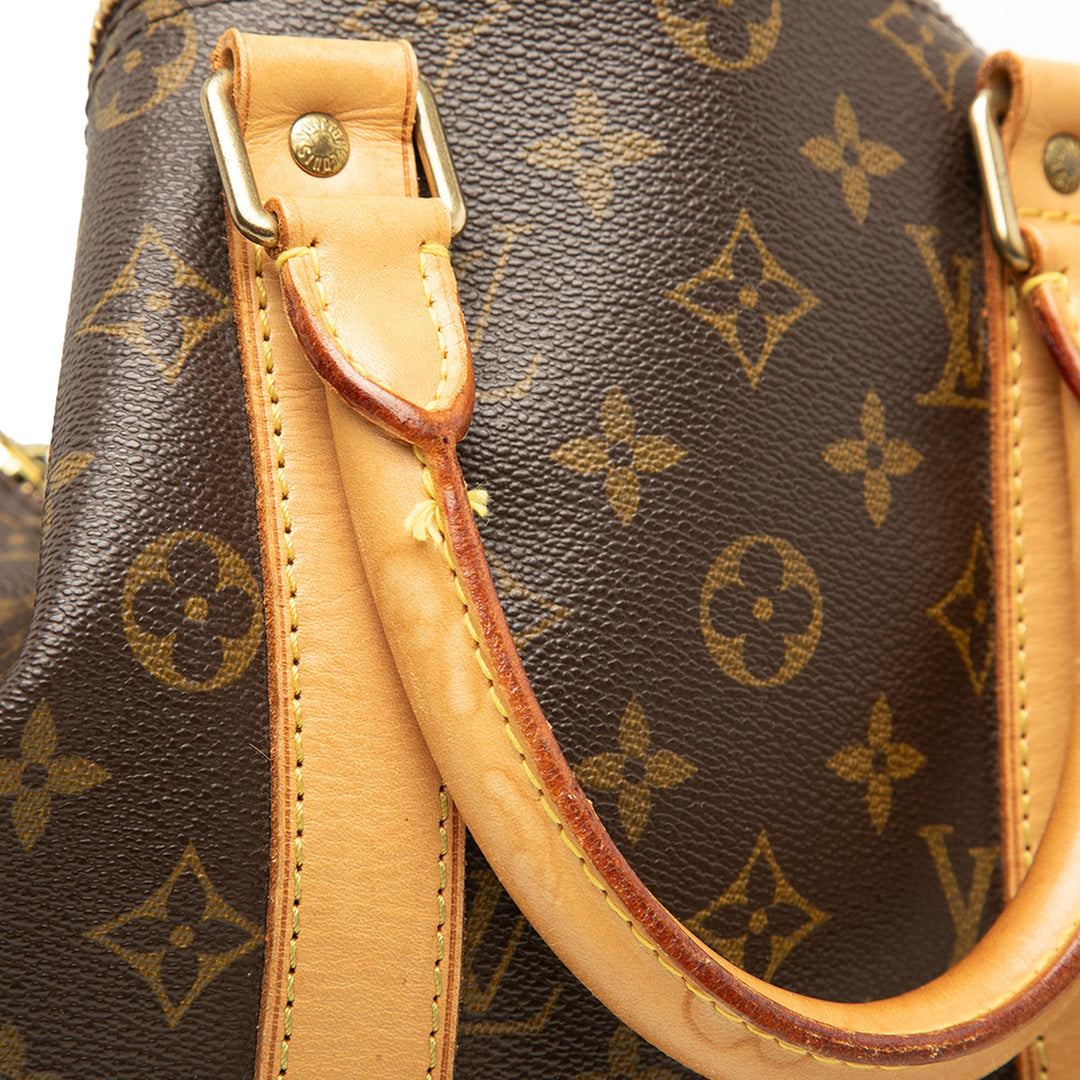 Louis Vuitton Sac de voyage Keepall Bandouliere 45 Monogram Marron – vue 6 – GABY PARIS