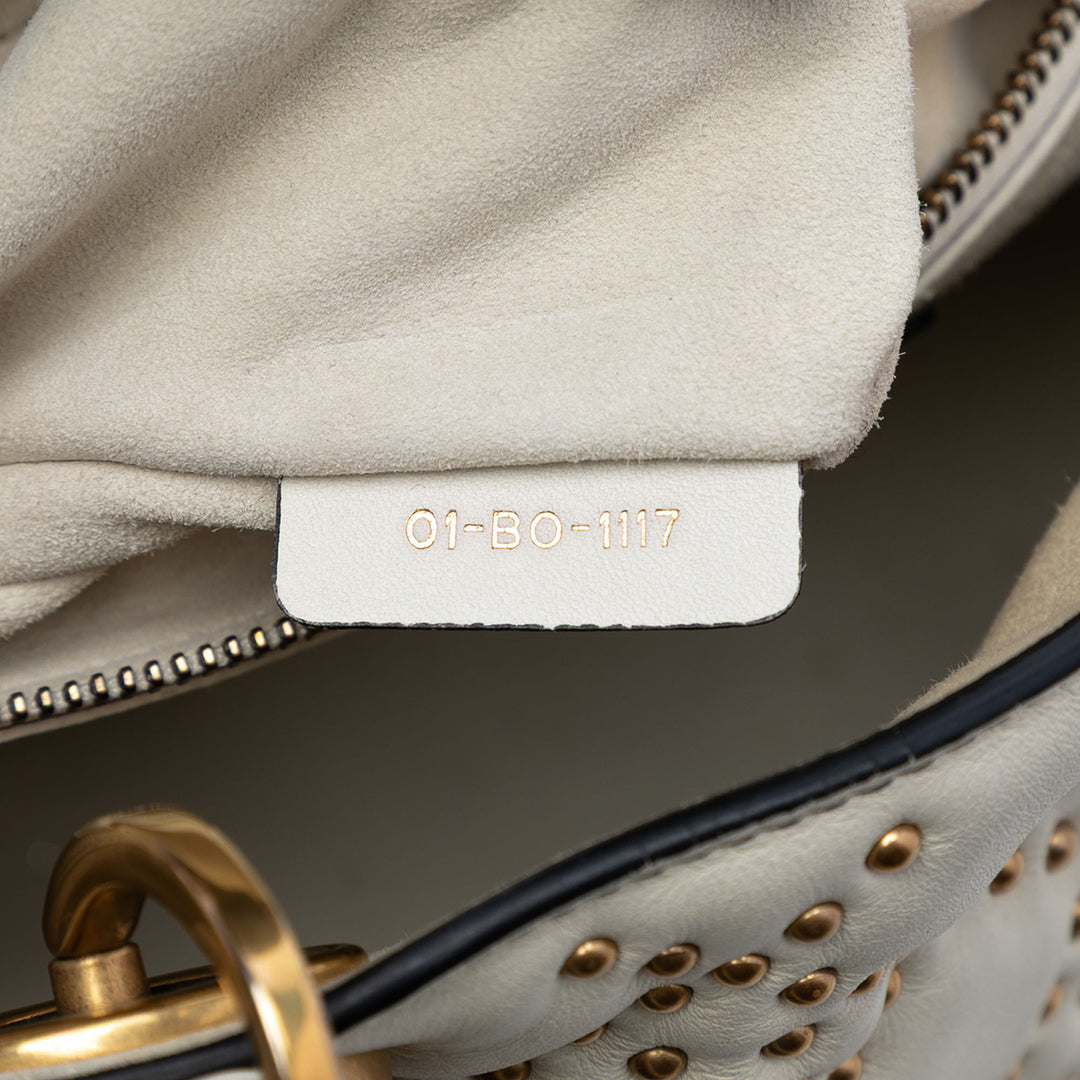 Dior Medium Cuir d’agneau Cannage clouté Supple Lady Dior