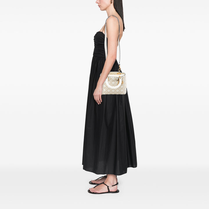 Dior Medium Cuir d’agneau Cannage clouté Supple Lady Dior