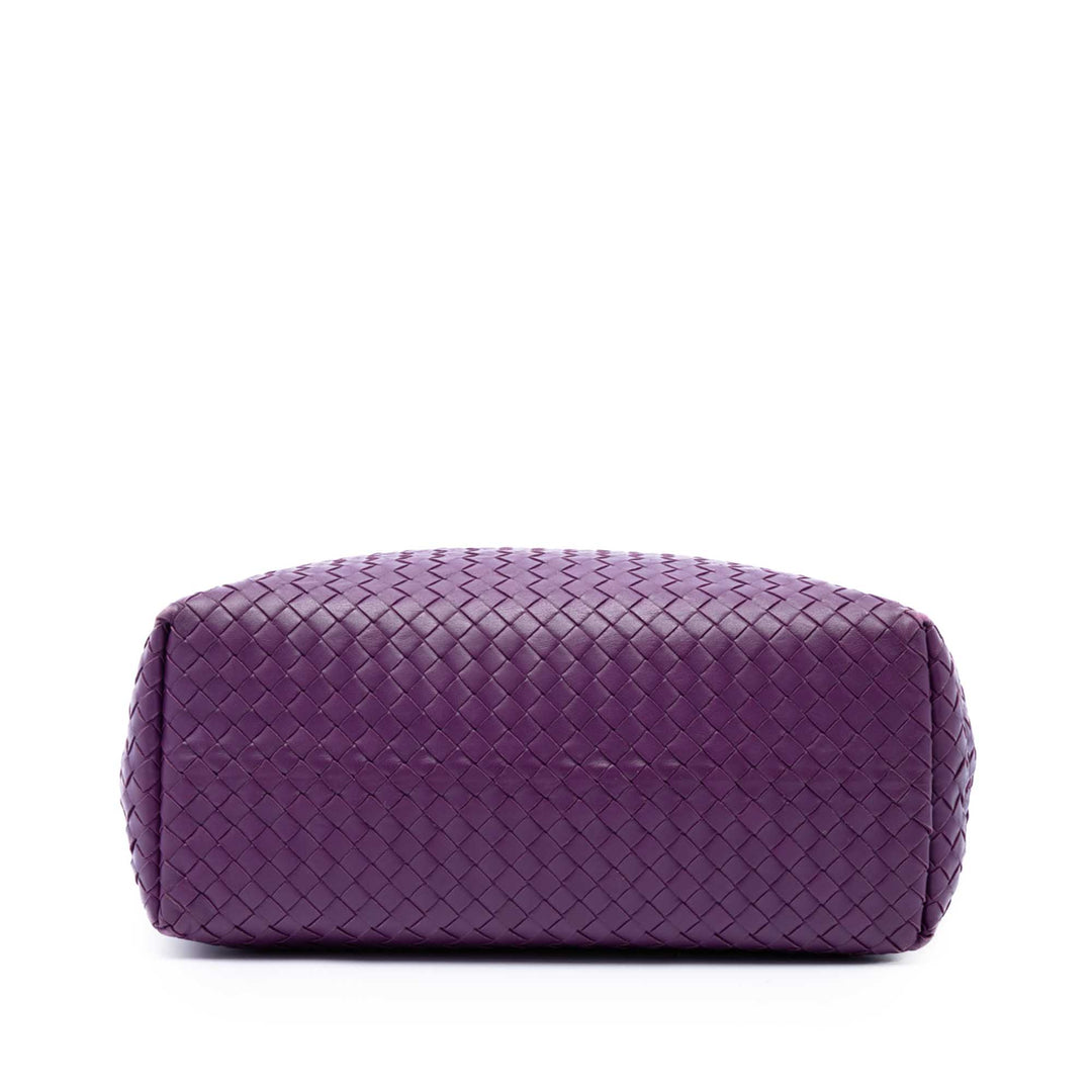Bottega Veneta Intrecciato Garda Cabas Sac Violet – vue 3 – GABY PARIS