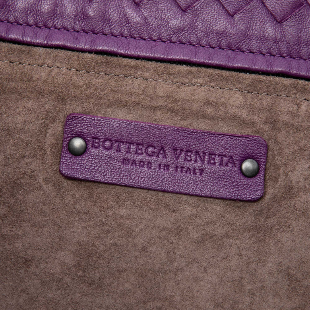 Bottega Veneta Intrecciato Garda Cabas Sac Violet – vue 5 – GABY PARIS