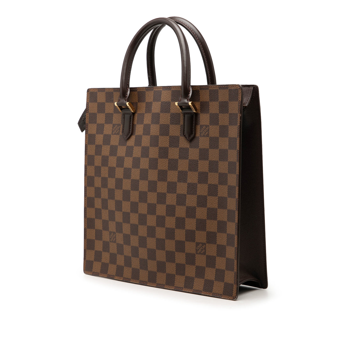 Venice Sac Plat Damier Ébène Marron