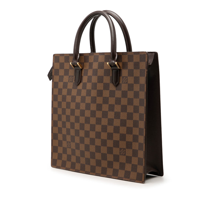 Venice Sac Plat Damier Ébène Marron