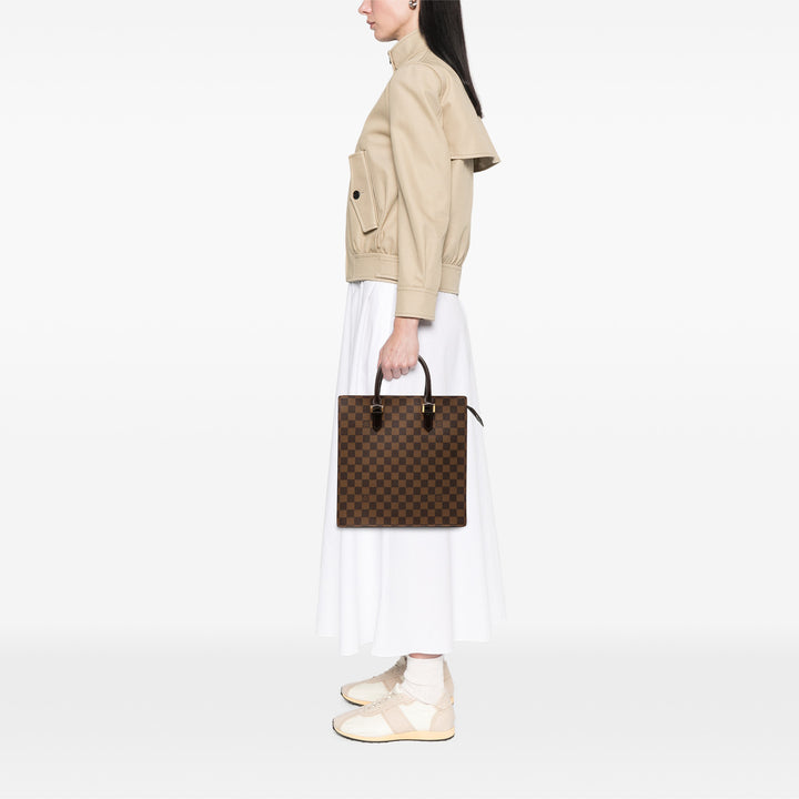 Venice Sac Plat Damier Ébène Marron