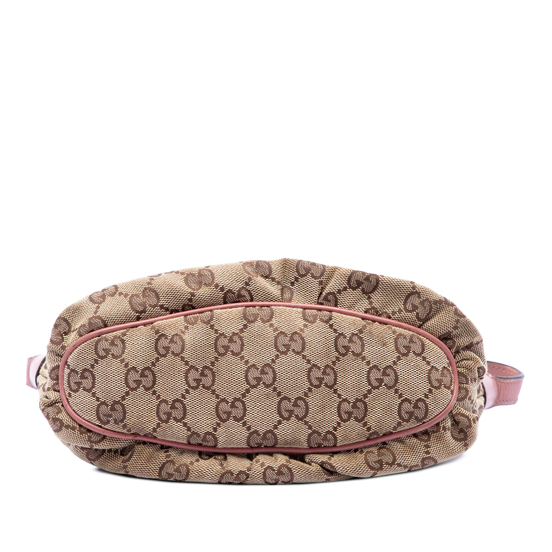 Gucci Sac à main GG Web Beige – vue 3 – GABY PARIS