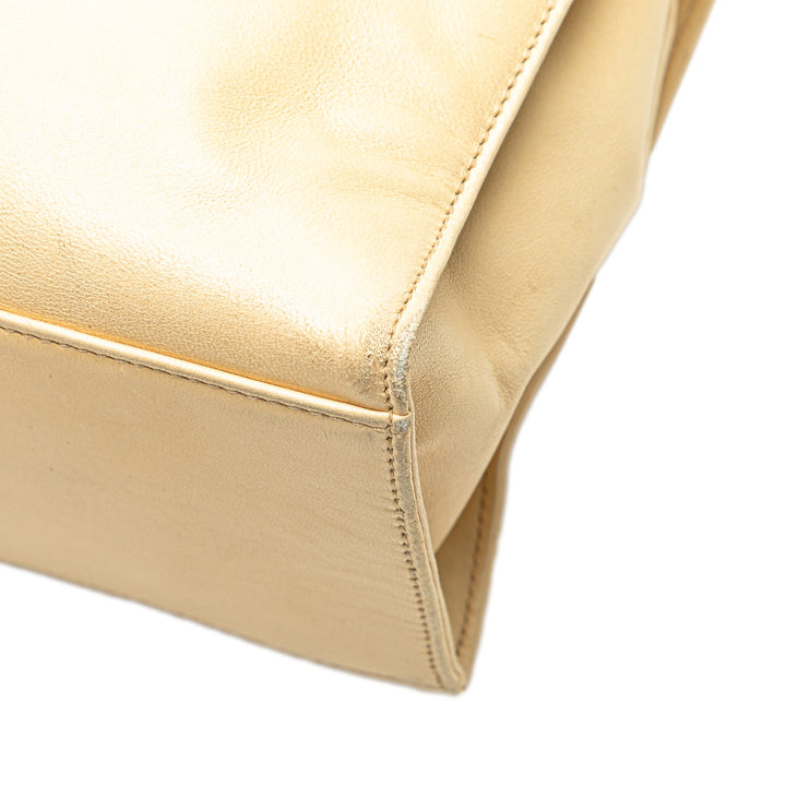 Chanel CC Cuir d’agneau Cabas chaîne