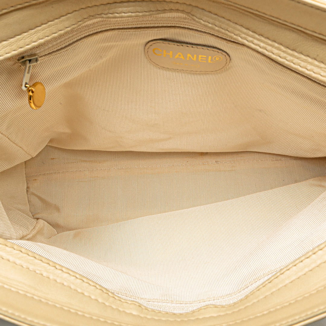 Chanel CC Cuir d’agneau Cabas chaîne