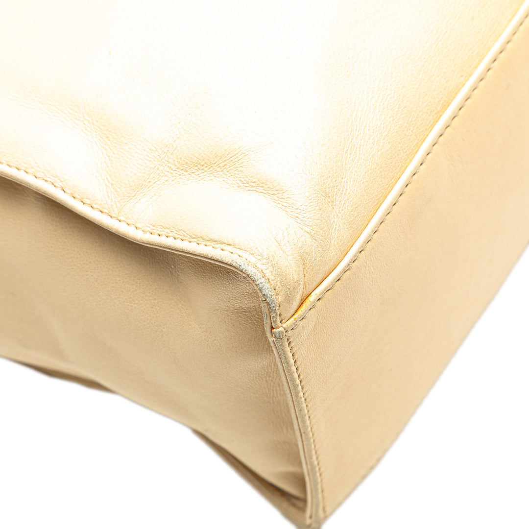 Chanel CC Cuir d’agneau Cabas chaîne