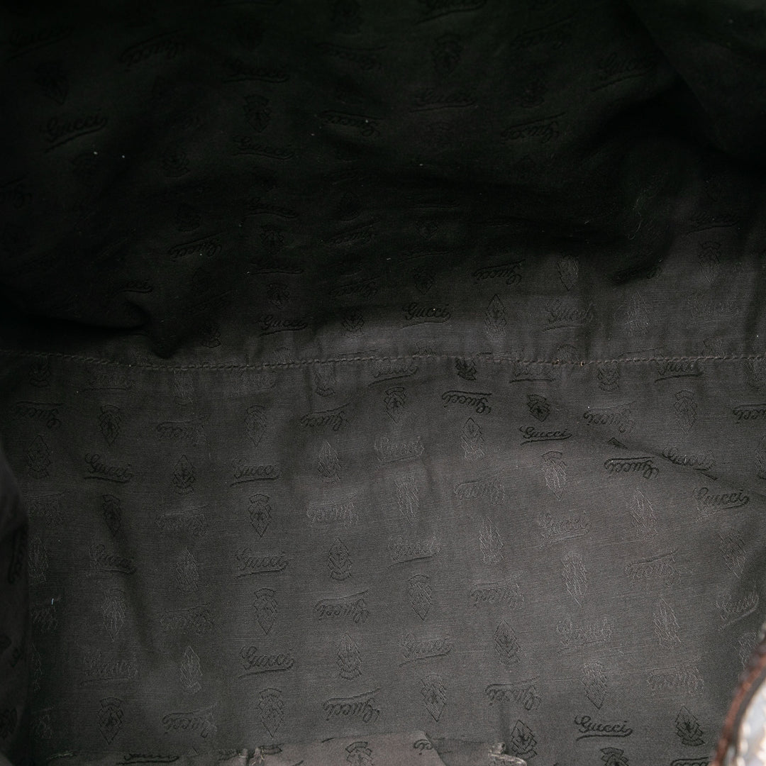 Gucci GG Toile Web Pompon Cabas