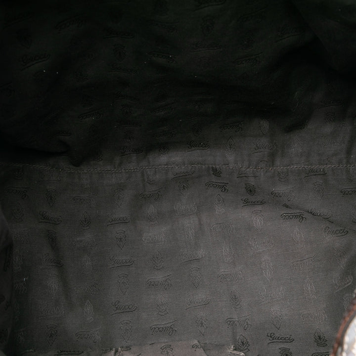 Gucci GG Toile Web Pompon Cabas