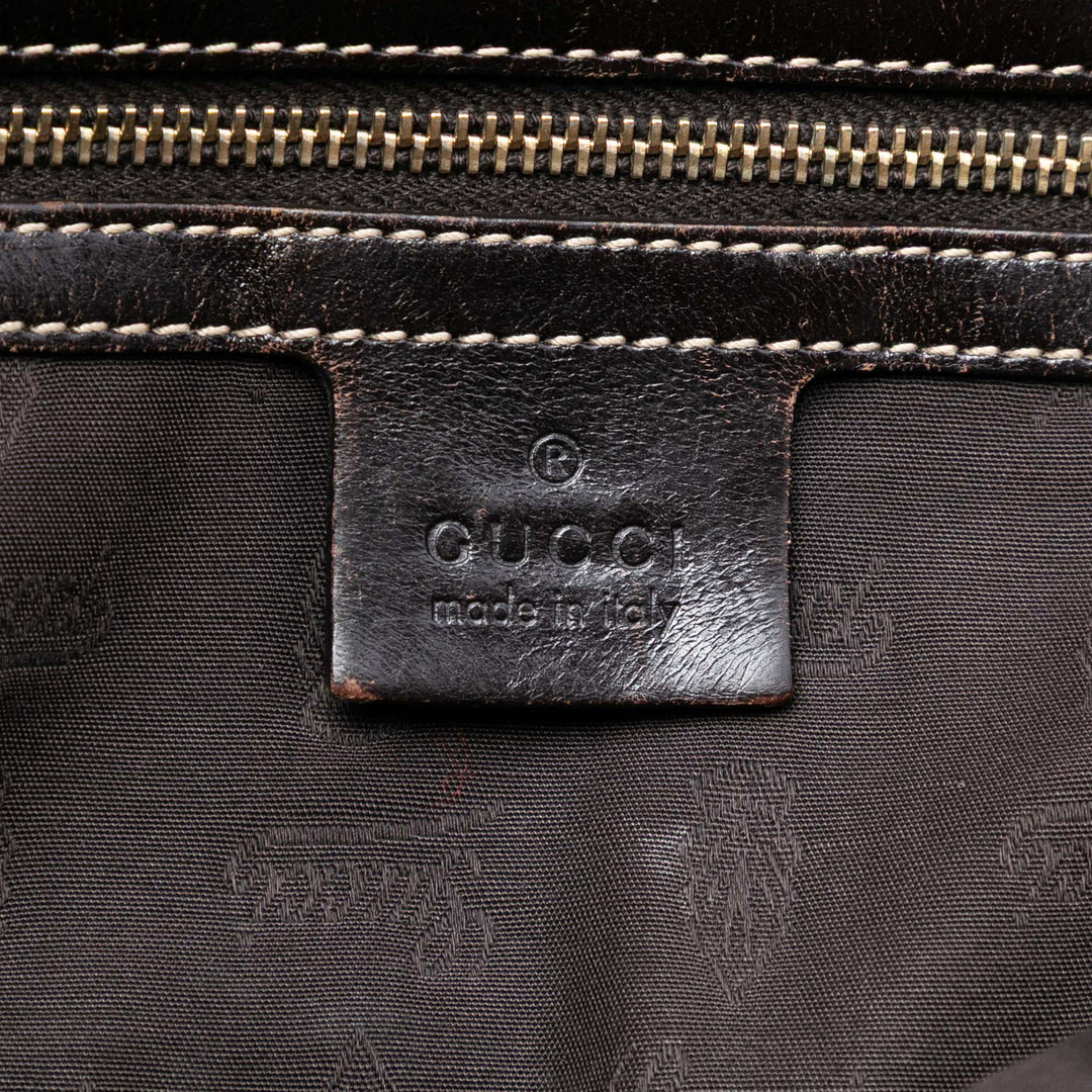 Gucci GG Toile Web Pompon Cabas