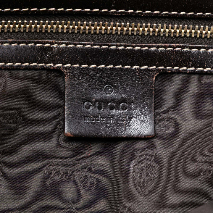 Gucci GG Toile Web Pompon Cabas